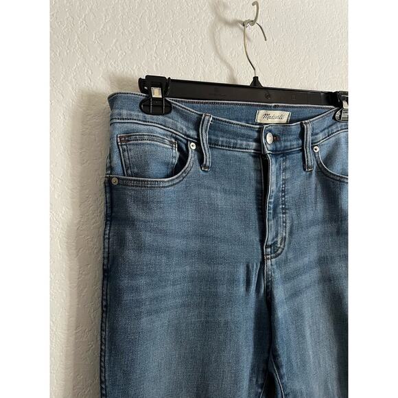 Madewell Mid-Rise Stovepipe Straight Leg Stretch Ankle Jeans 31 Skyford Blue - Picture 5 of 8